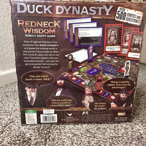 Duck Dynasty Redneck Wisdom Family Party Game - Picture 5 of 6